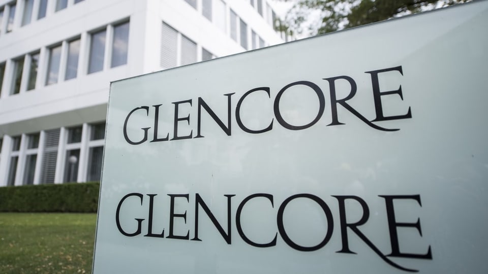 Glencore-Anschrift am Hauptsitz