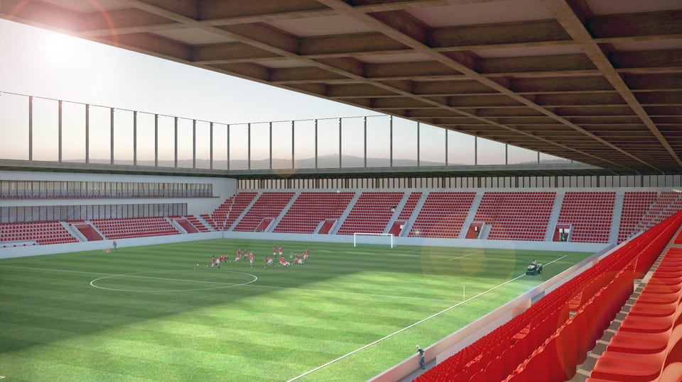 Stadion von innen