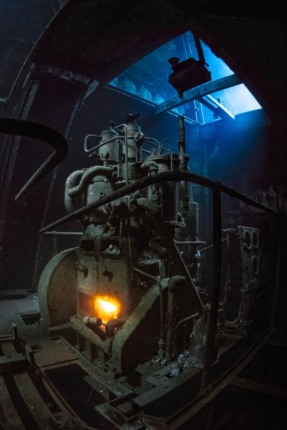 Sieger der Kategorie «Vielversprechendster britischer Unterwasser-Fotograf»: Marty Engels Dunmore fotografierte das Wrack des U-Boots USS Kittiwake vor Grand Cayman. 