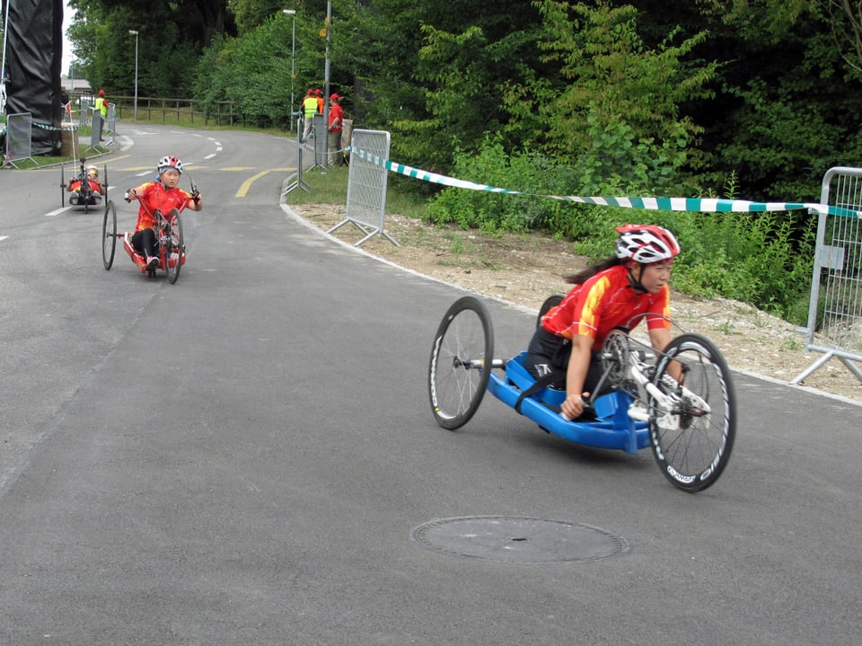 Hand-Velofahrerinnen an der Paracycling WM in Nottwil. 