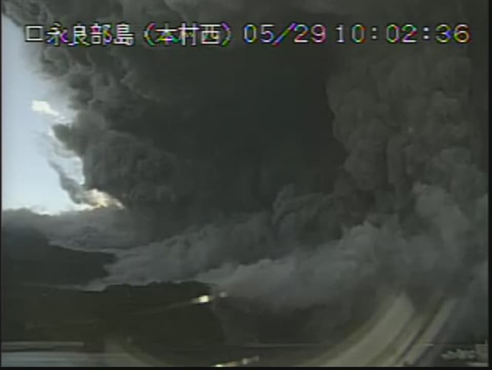 Rauchwolken eines Vulkanausbruchs
