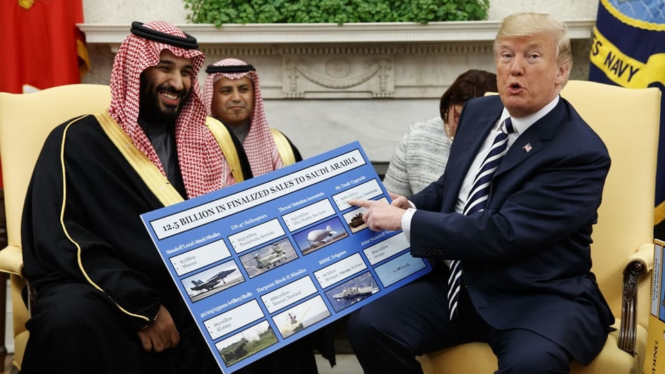 Trump und bin Salman im Oval Office im März 2018