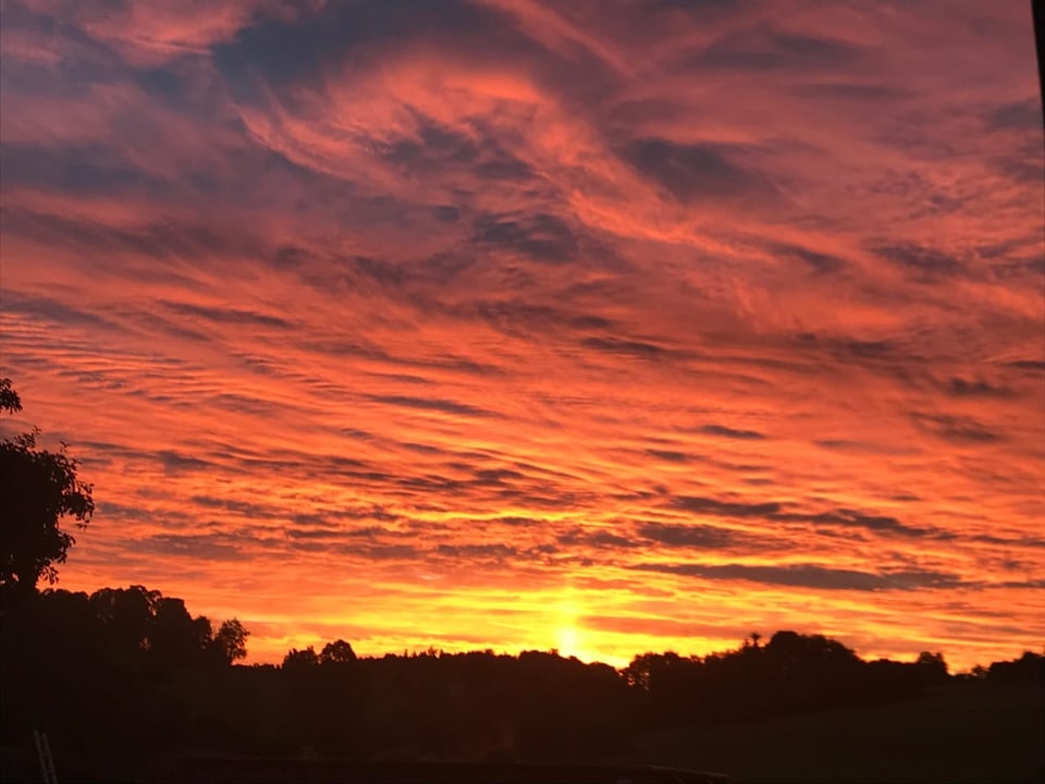 Leuchtende Wolken