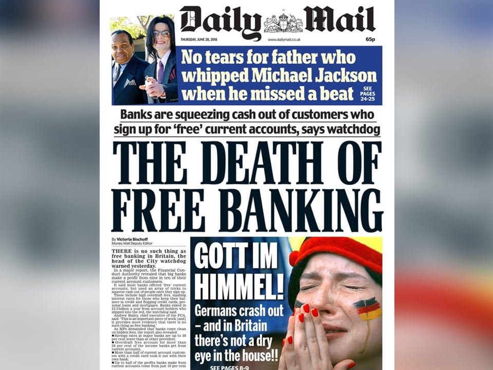 Titelseite Daily Mail