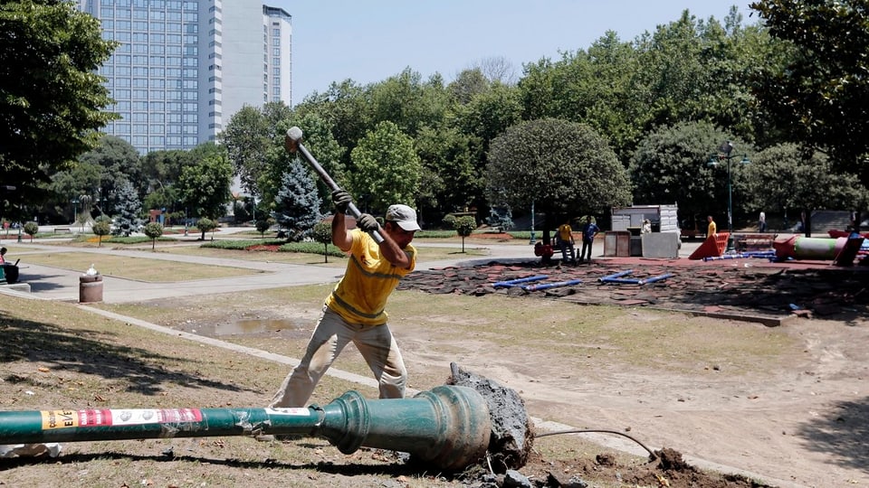 Die Pläne, auf dem Gezi-Park in Istanbul ein Einkaufszentrum zu bauen, hatte heftige Proteste ausgelöst.