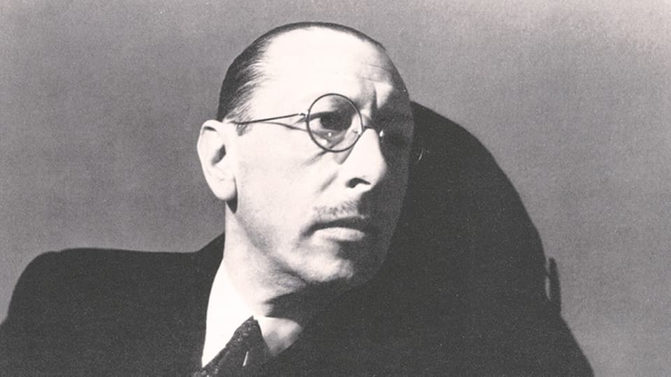 Der russische Starkomponist Igor Strawinsky (1882 - 1971) 
