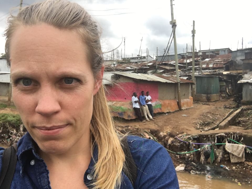 Besuch im Slum Kibera ausserhalb von Nairobi.