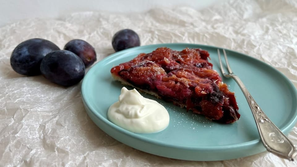 Tarte Tatin mit Zwetschgen