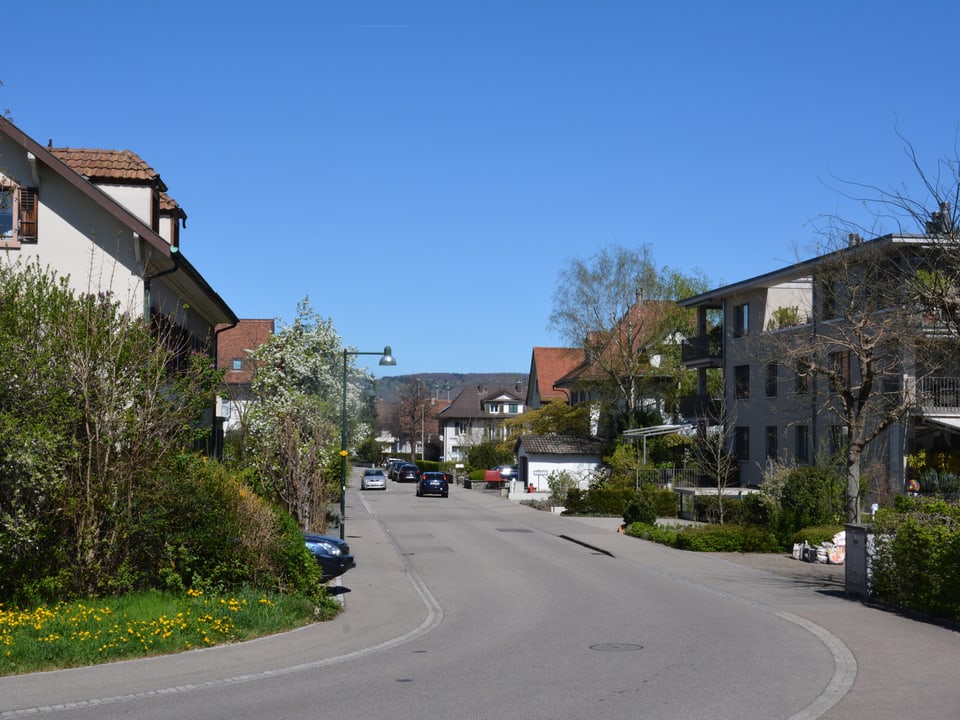 Die Bahnhofstrasse in Muttenz.
