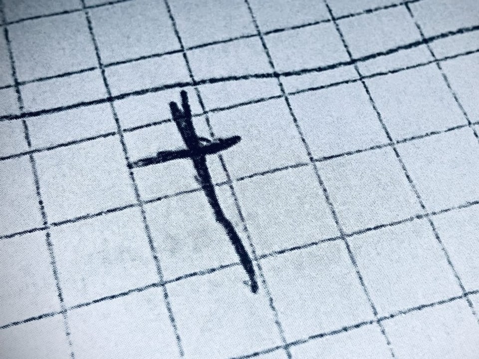 Skizze eines Kruzifix