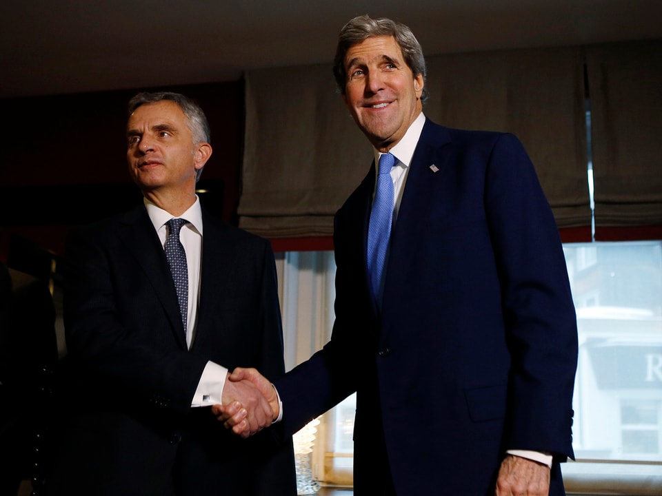 Didier Burkhalter mit John Kerry 