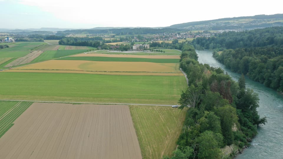 Luftaufnahme des Areals für den Golfplatz Gnadenthal