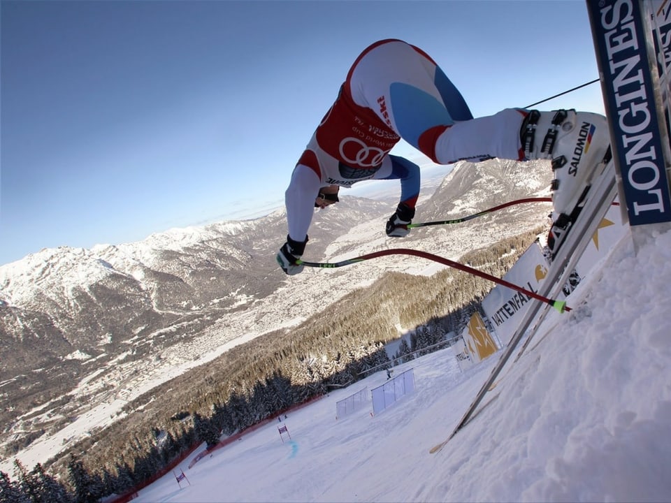 Brettern 2023 die Kandahar hinunter Beat Feuz und Co.