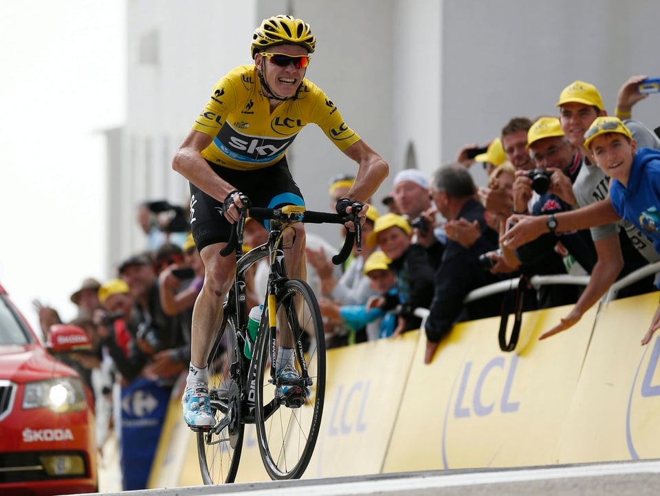 Was zuletzt Eddy Merckx schaffte: Chris Froome siegt im Maillot jaune auf dem Mont Ventoux.