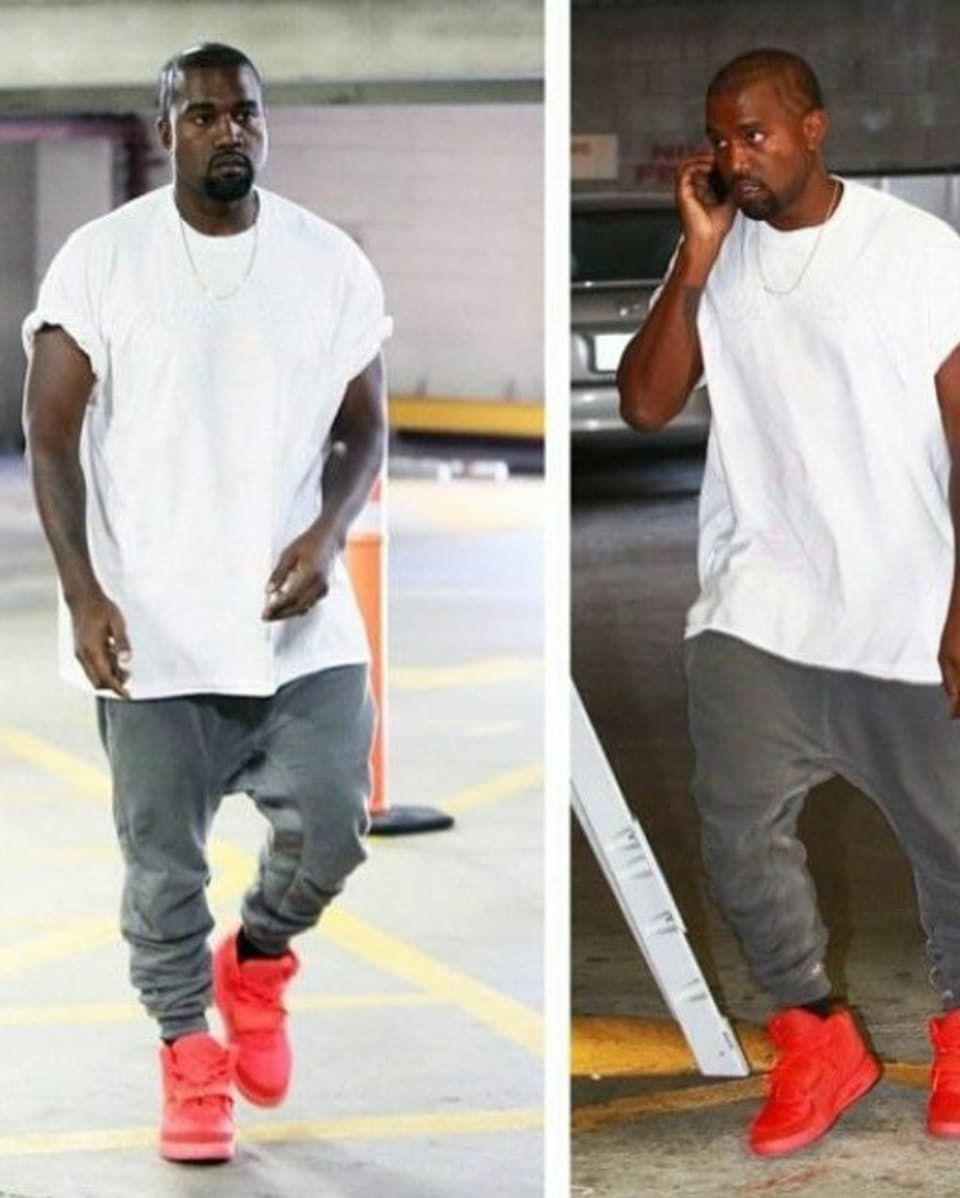 Kanye West in vollem Schlabberlook