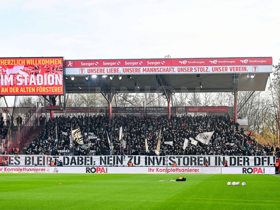 Fans von Union Berlin sind gegen den Investoren-Einstieg