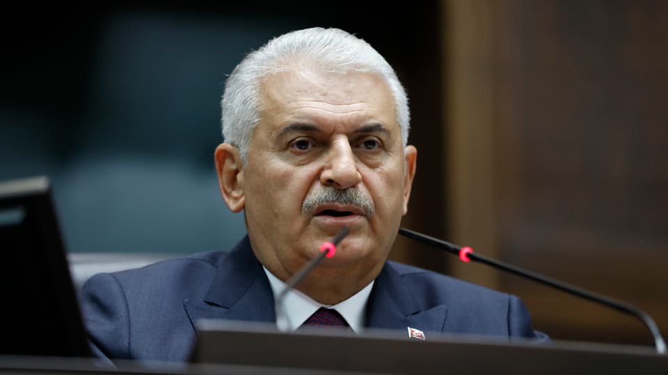 Noch-Ministerpräsident Binali Yildirim.