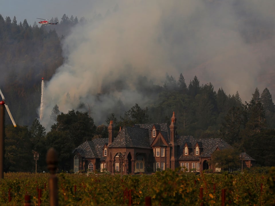 Weingut brennt in Santa Rosa 2016