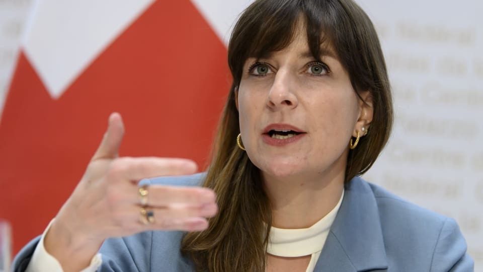 Rebecca Ruiz, GDK-Vizepräsidentin und Waadtländer Staatsrätin.