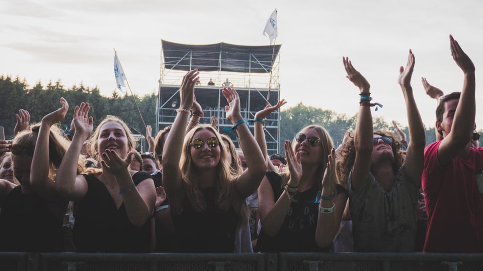 Publikum an Konzert