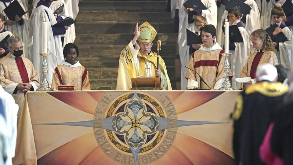 Der Erzbischof von Canterbury, Justin Welby, hat am Ostersonntag den gesungenen Ostergottesdienst geleitet.