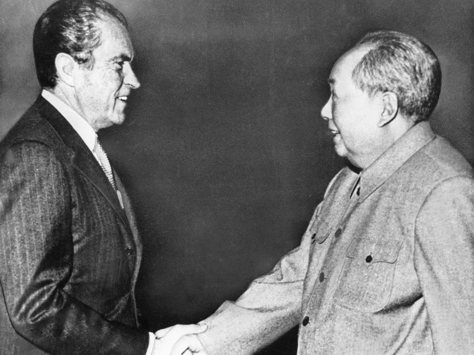 Richard Nixon und Mao Zedong