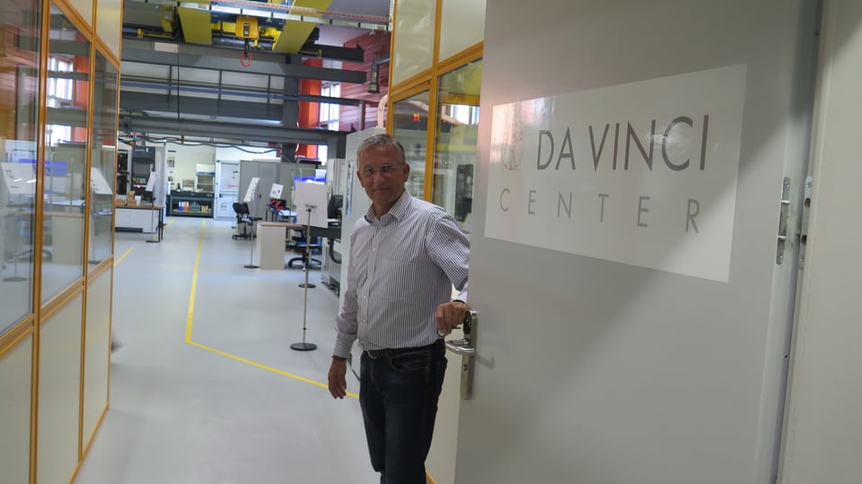 René Stössel öffnet die Türe zum Da-Vinci-Center