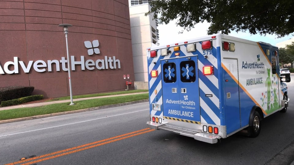 Ein Ambulanzfahrzeug in Orlando, Florida. (Symbolbild)