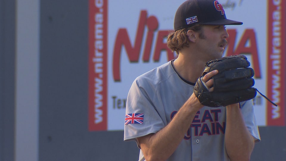 Pitcher Greg Hendrix hatte die ukrainischen Schlagmänner im Griff.