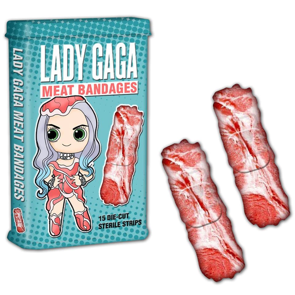 Pflaster von Lady Gaga in Speck-Optik