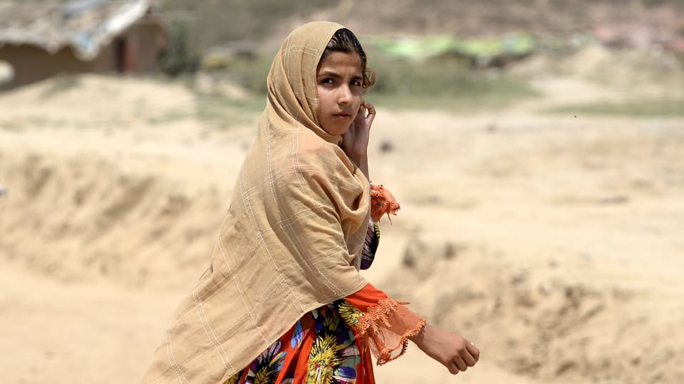 Ein afghanisches Mädchen.
