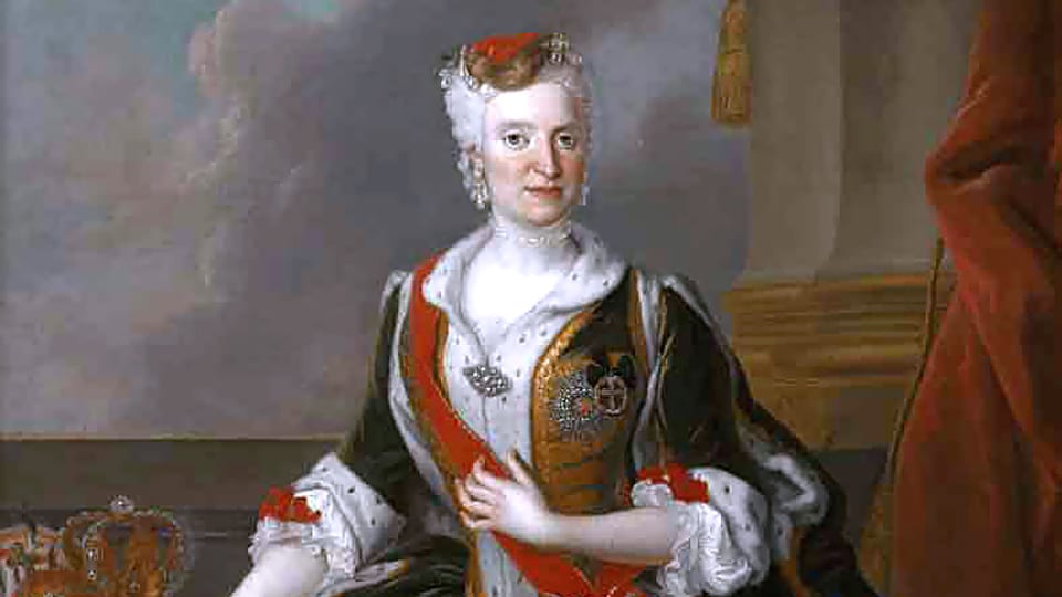 Maria Josepha, Kurfürstin von Sachsen, portraitiert vom Maler Louis de Silvestre.