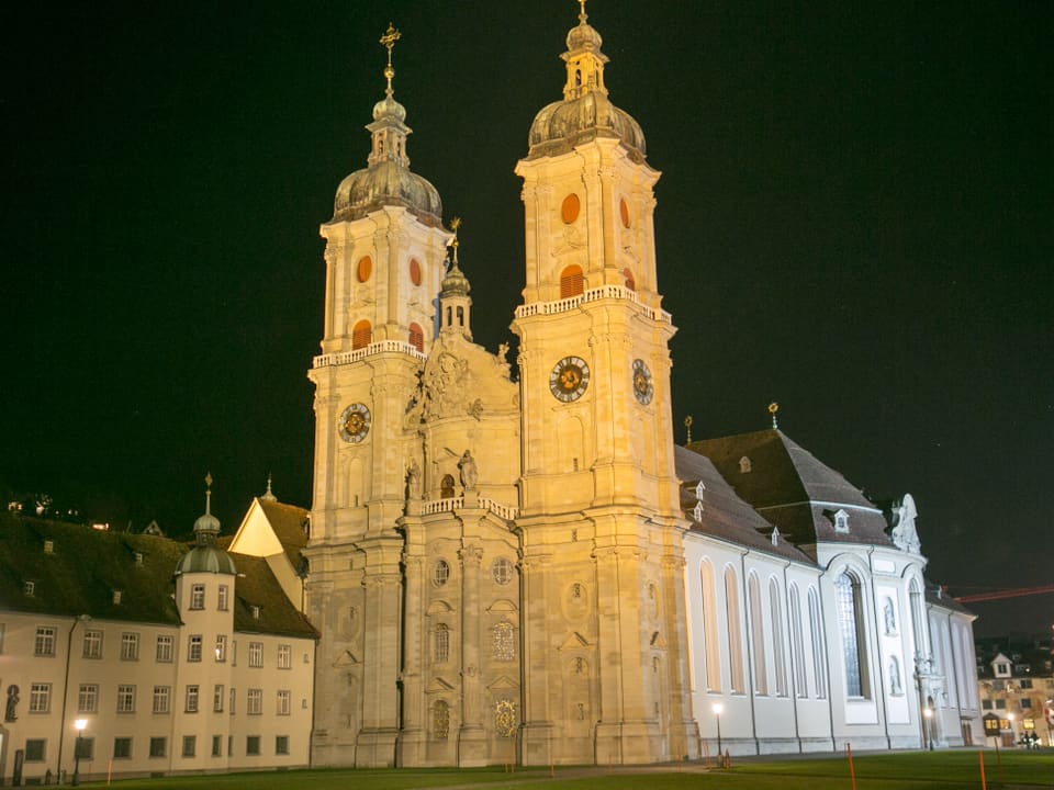 Kathedrale St. Gallen in der Nacht