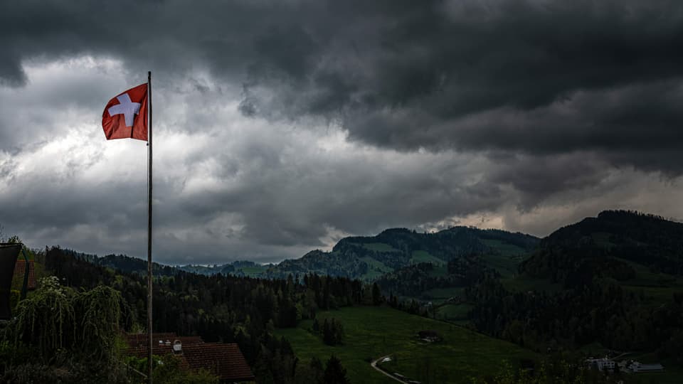 Wonnemonat Kühl und windig war der Mai, wie hier in Mogelsberg/SG am 11. Mai.