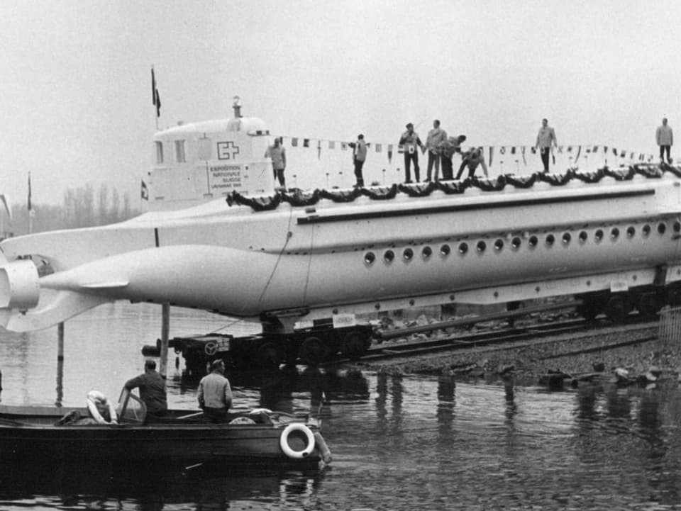 Archiv-Foto vom U-Boot an der Expo 64.