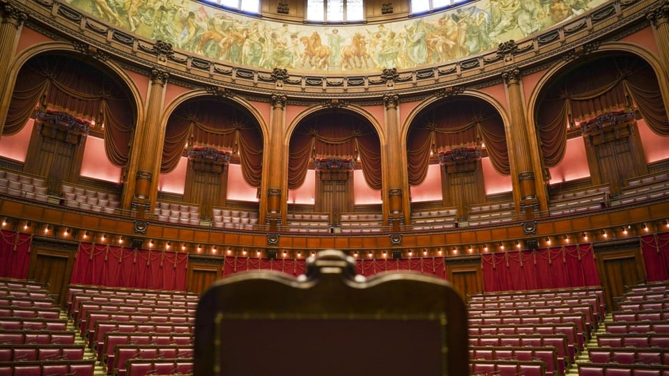 Die kleine Kammer des italienischen Parlaments
