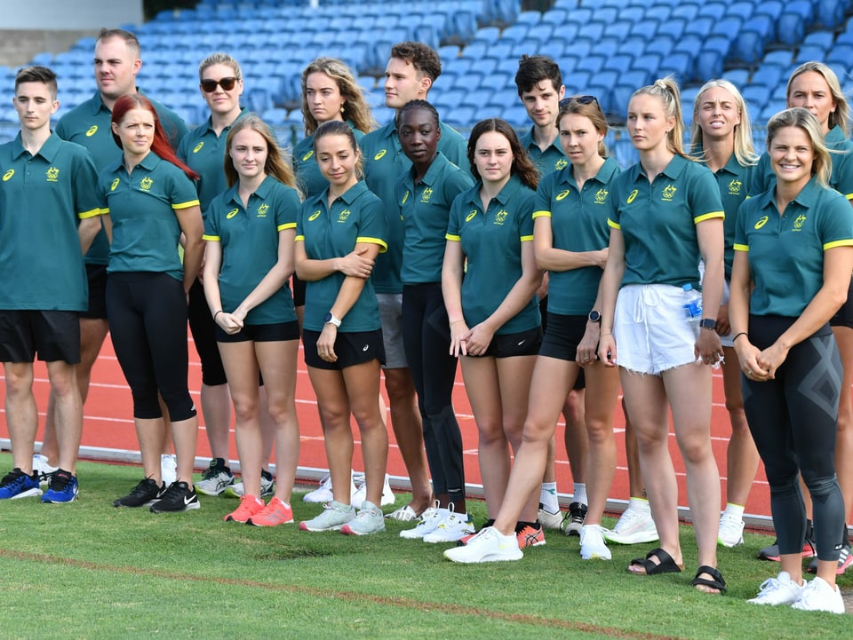 Das australische Leichtathletik-Team.