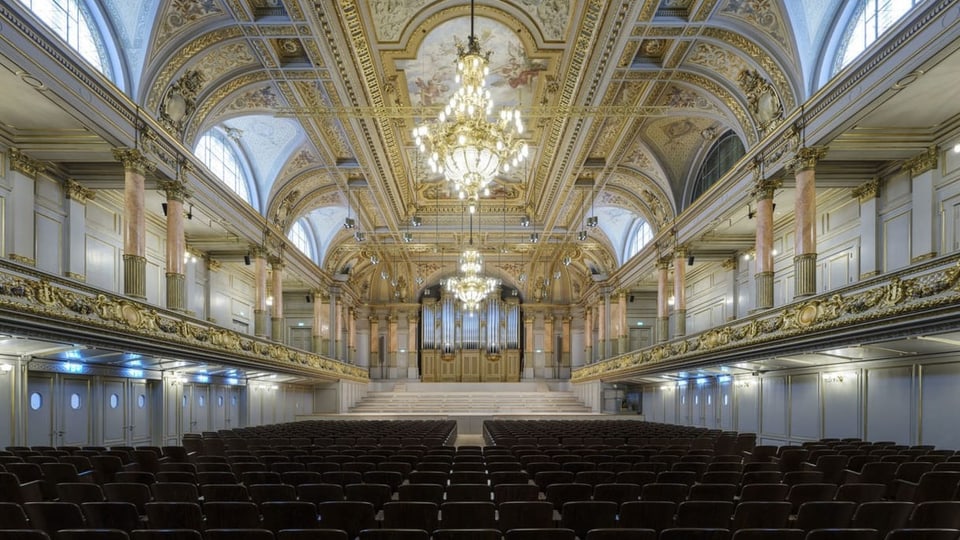 Der neu renovierte Saal der Tonhalle Zürich.