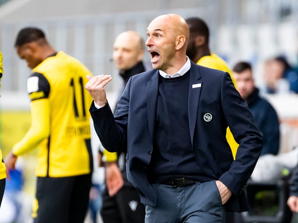 Hat noch keines seiner 3 YB-Spiele gewonnen Coach Matteo Vanetta.