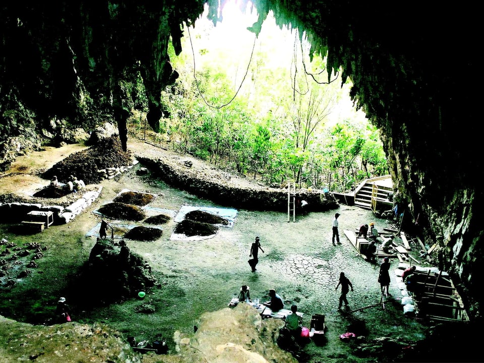 Höhle Homo floresienis