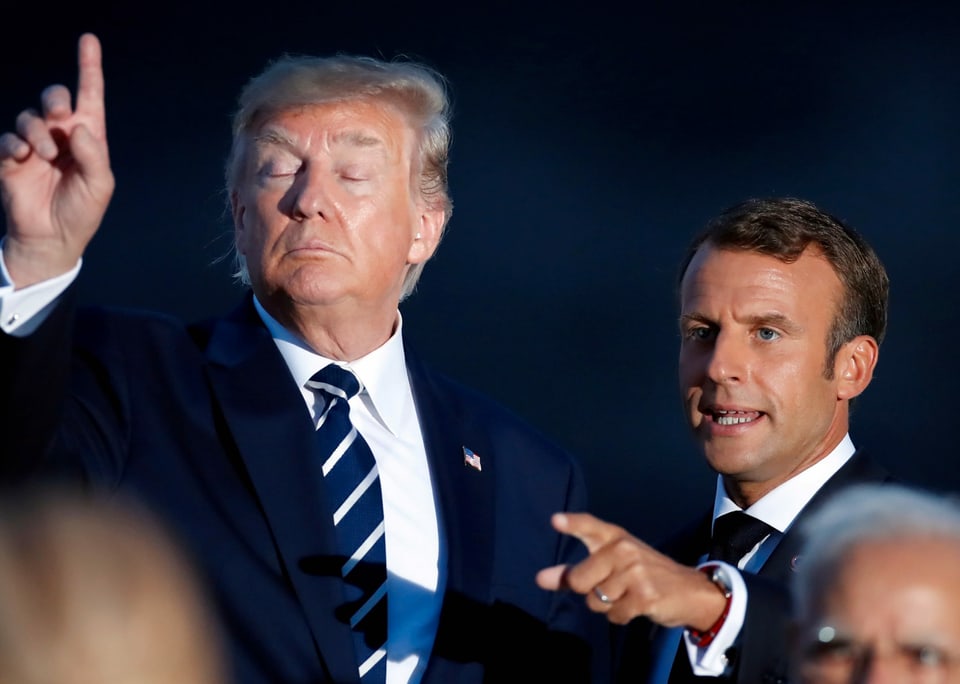 Macron und Trump in Biarritz