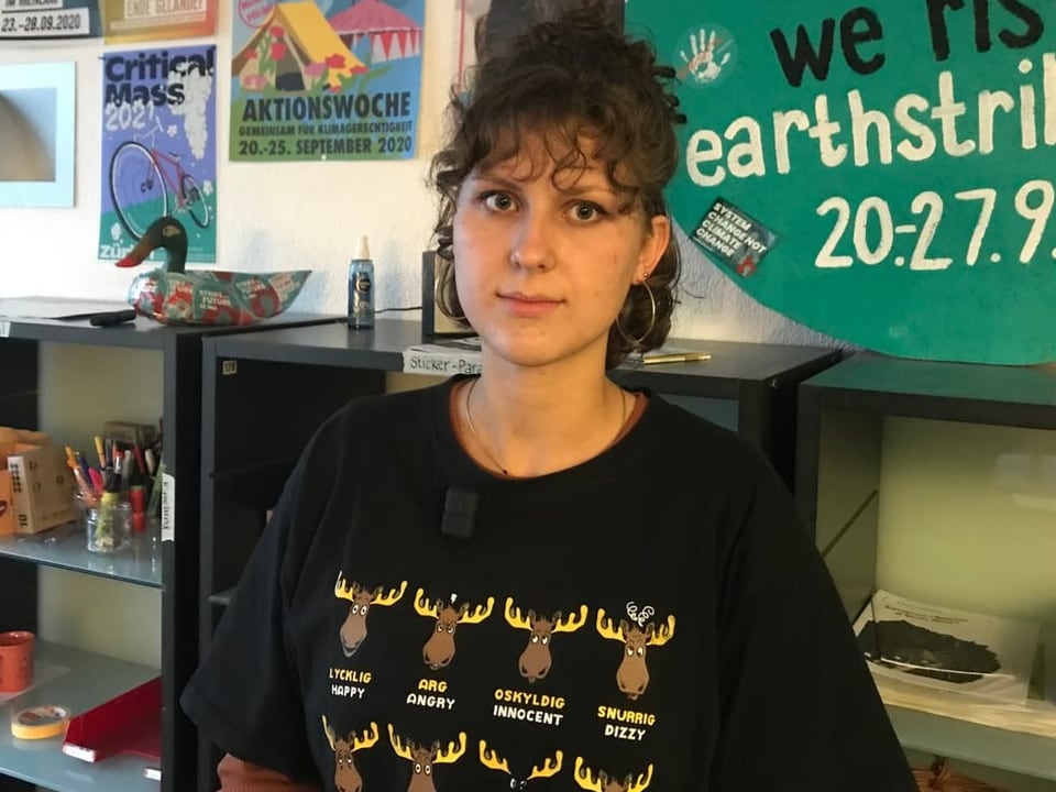 Anna Lindermeier vom «Klimastreik» Anna Lindermeier vom «Klimastreik»