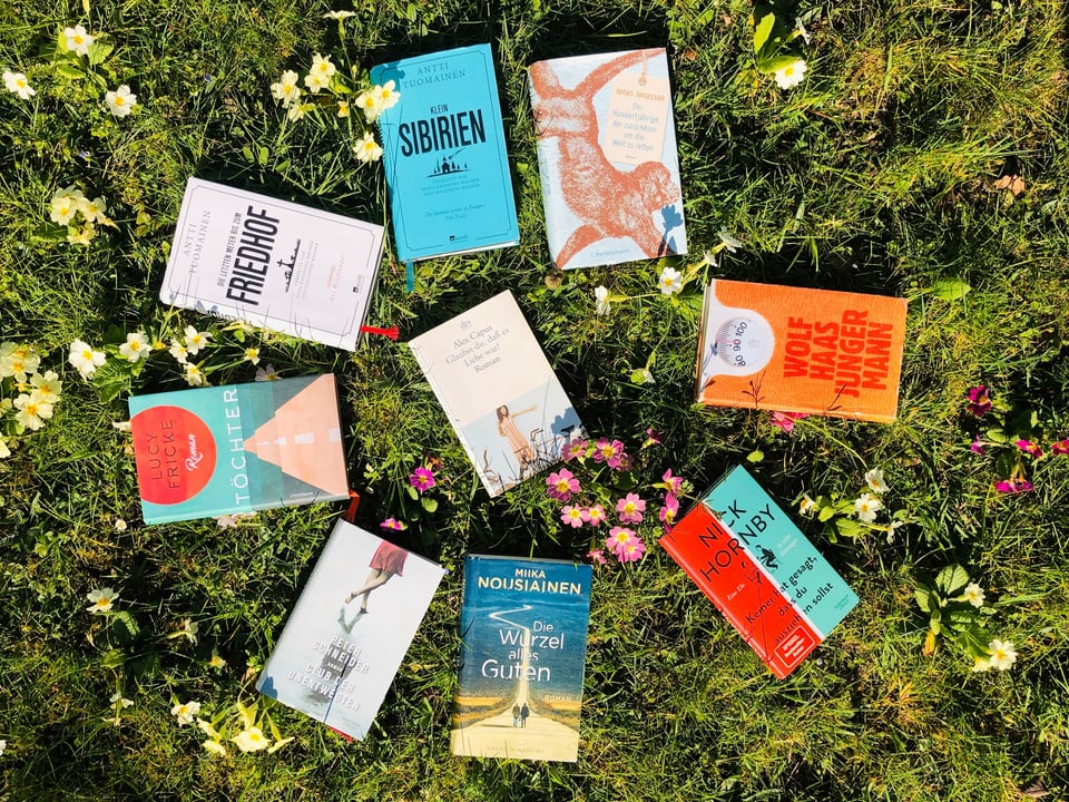 9 Feel-Good-Romane liegen im Gras