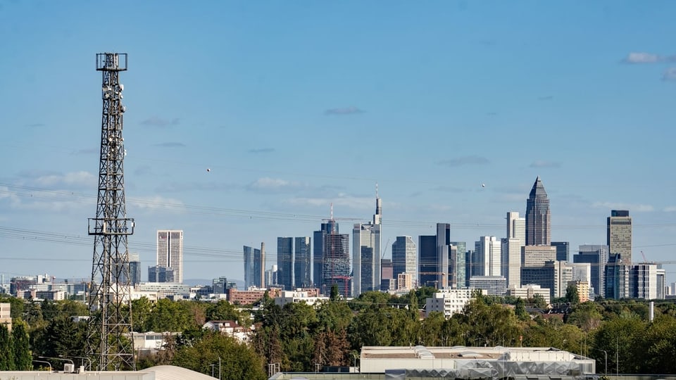 Skyline von Frankfurt.