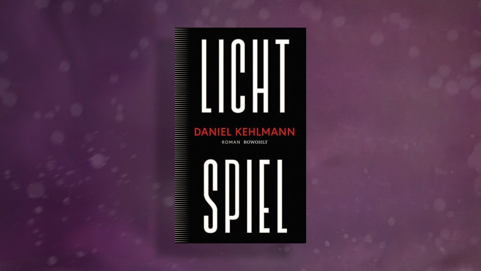 Black book cover, the author's name in red in the middle, the word