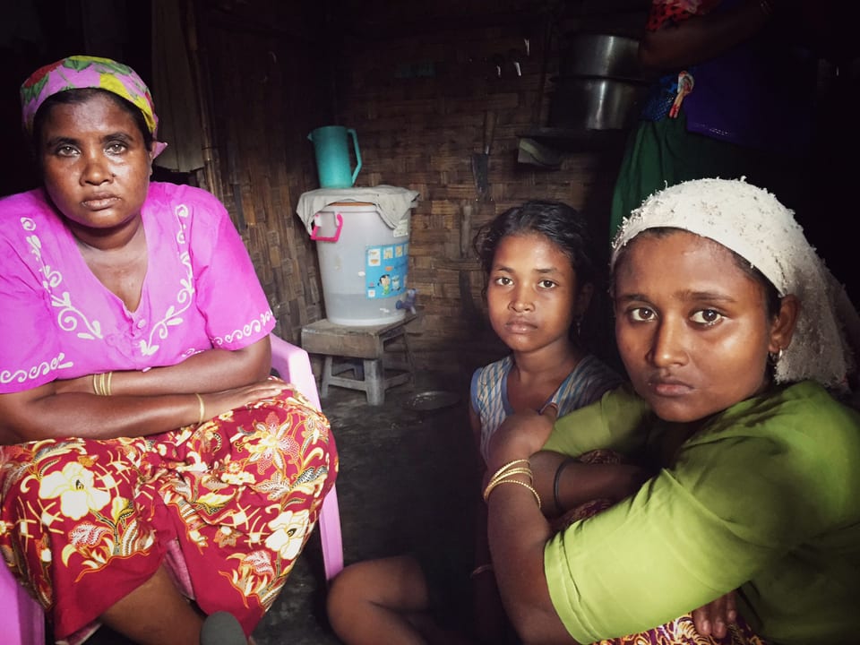 Rohingyas in einem Lager in Burma. 