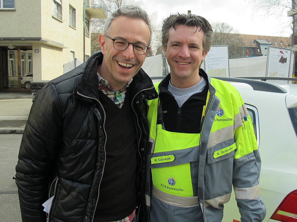 Dani Fohrler mit TCS Patrolleur Matthias Schneider 