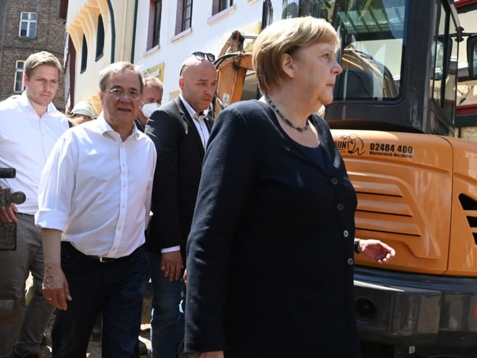 Angela Merkel zu Besuch in  Bad Münstereifel.