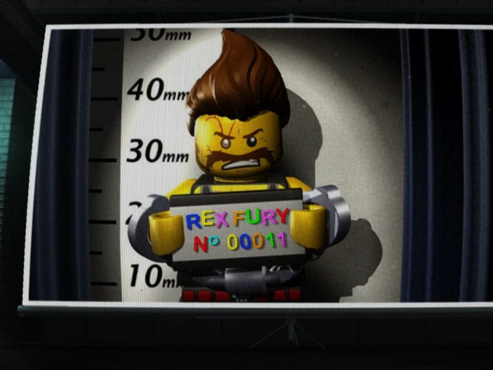 Verbrecherportrait von Rex Fury aus «Lego City Undercover»