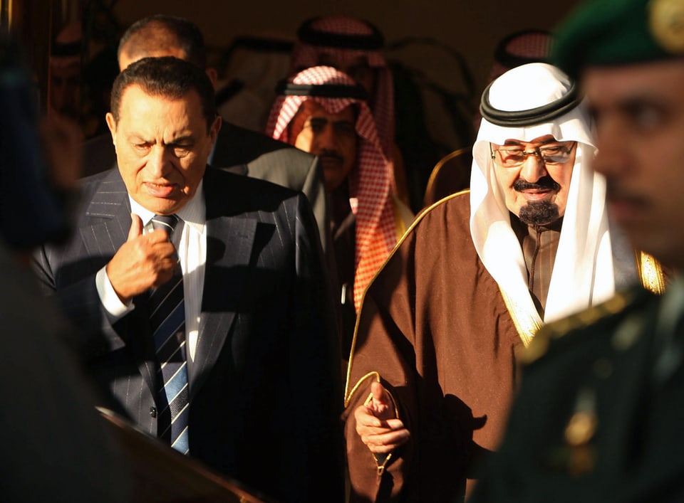 Abdullah und der ägyptische Präsident Mubarak.
